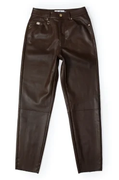 Dunwick Faux Leather Pant (Tobacco)