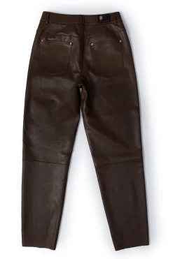 Dunwick Faux Leather Pant (Tobacco)