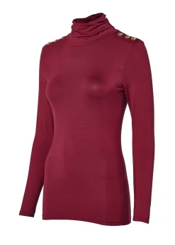 Essential Roll Neck (Wine)
