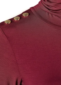 Essential Roll Neck (Wine)