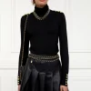 Faux Leather Pleated Mini Skirt (Black)