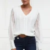 Featherton V-Neck Knit (Natural)