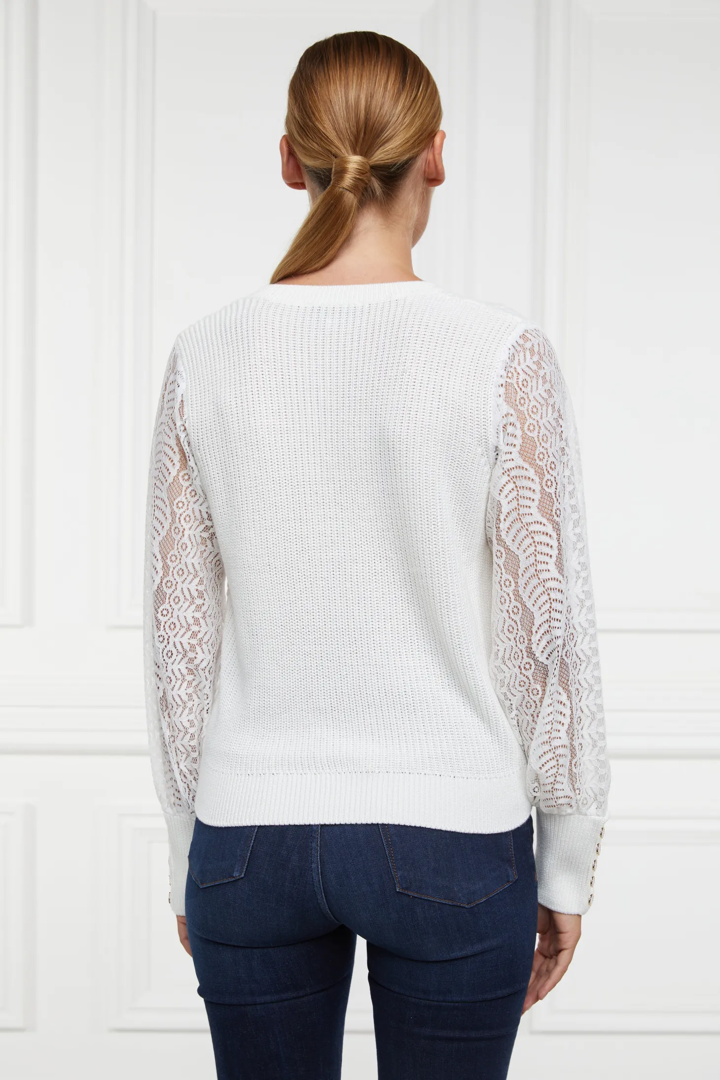 Featherton V-Neck Knit (Natural)