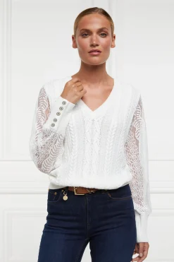 Featherton V-Neck Knit (Natural)