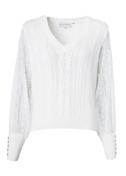 Featherton V-Neck Knit (Natural)