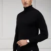 Fine Roll Neck Knit (Black)