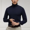 Fine Roll Neck Knit (Navy)