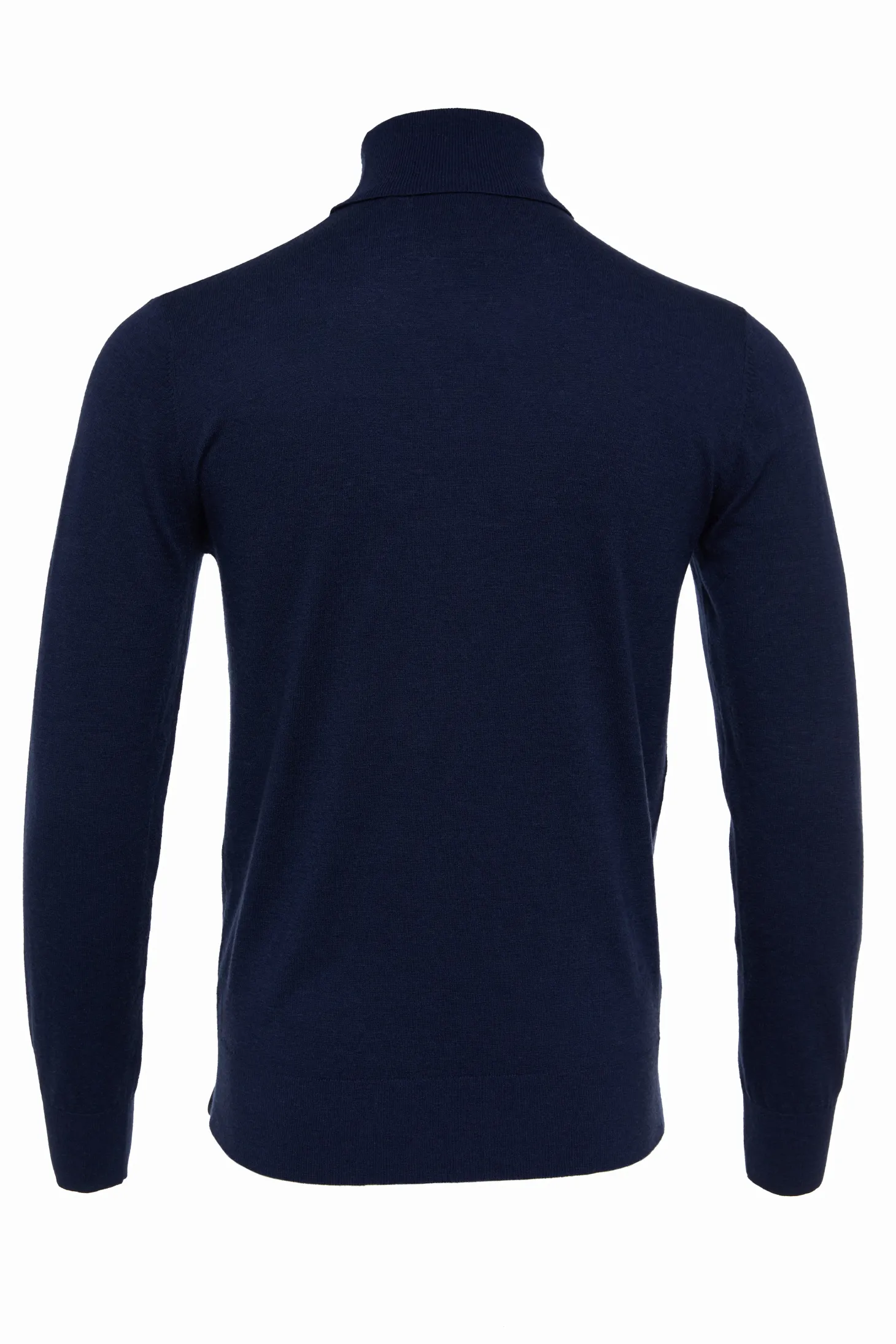 Fine Roll Neck Knit (Navy)