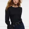 Francesca Jersey Blouse (Black)