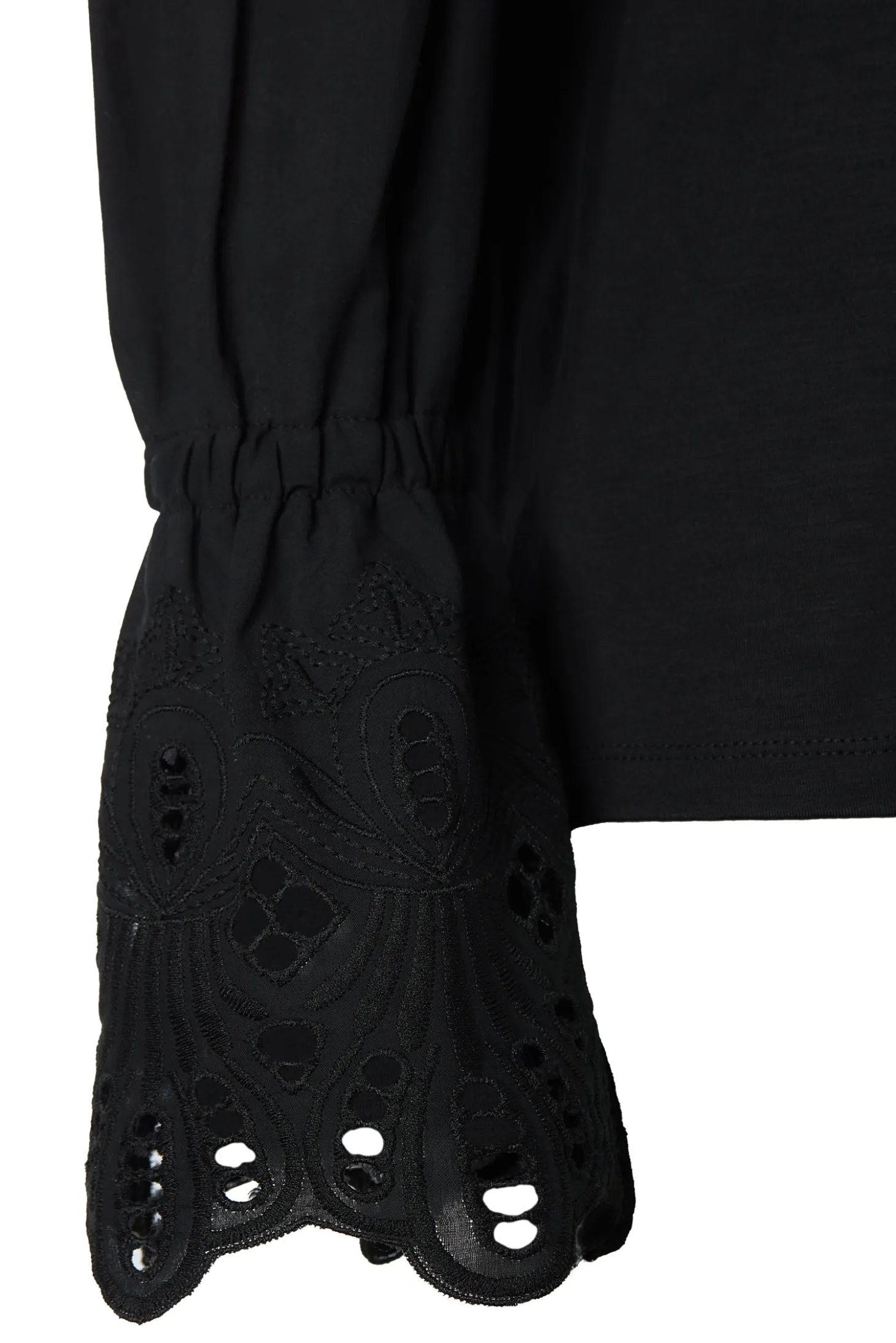 Francesca Jersey Blouse (Black)