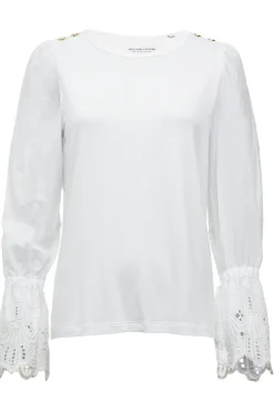 Francesca Jersey Blouse (White)