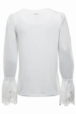 Francesca Jersey Blouse (White)
