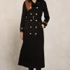 Full Length Marlborough Trench Coat (Soft Black Tan)