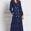 Full Length Marlborough Trench Coat (Heather Tartan)