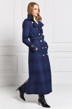 Full Length Marlborough Trench Coat (Heather Tartan)