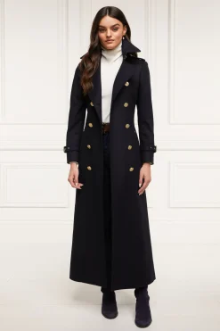 Full Length Marlborough Trench Coat (Soft Navy)