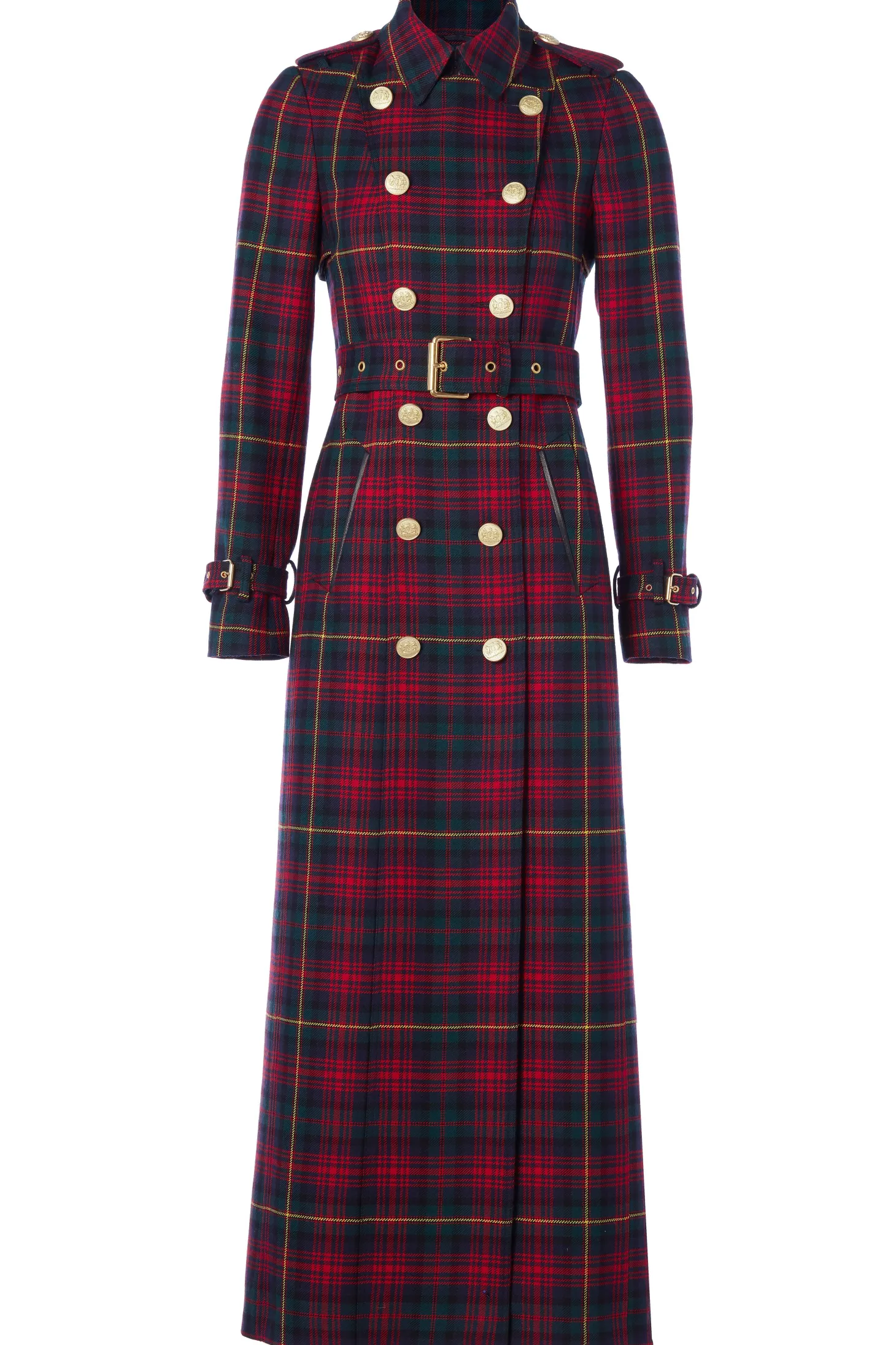 Full Length Marlborough Trench Coat (Logan Tartan)