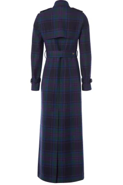 Full Length Marlborough Trench Coat (Heather Tartan)