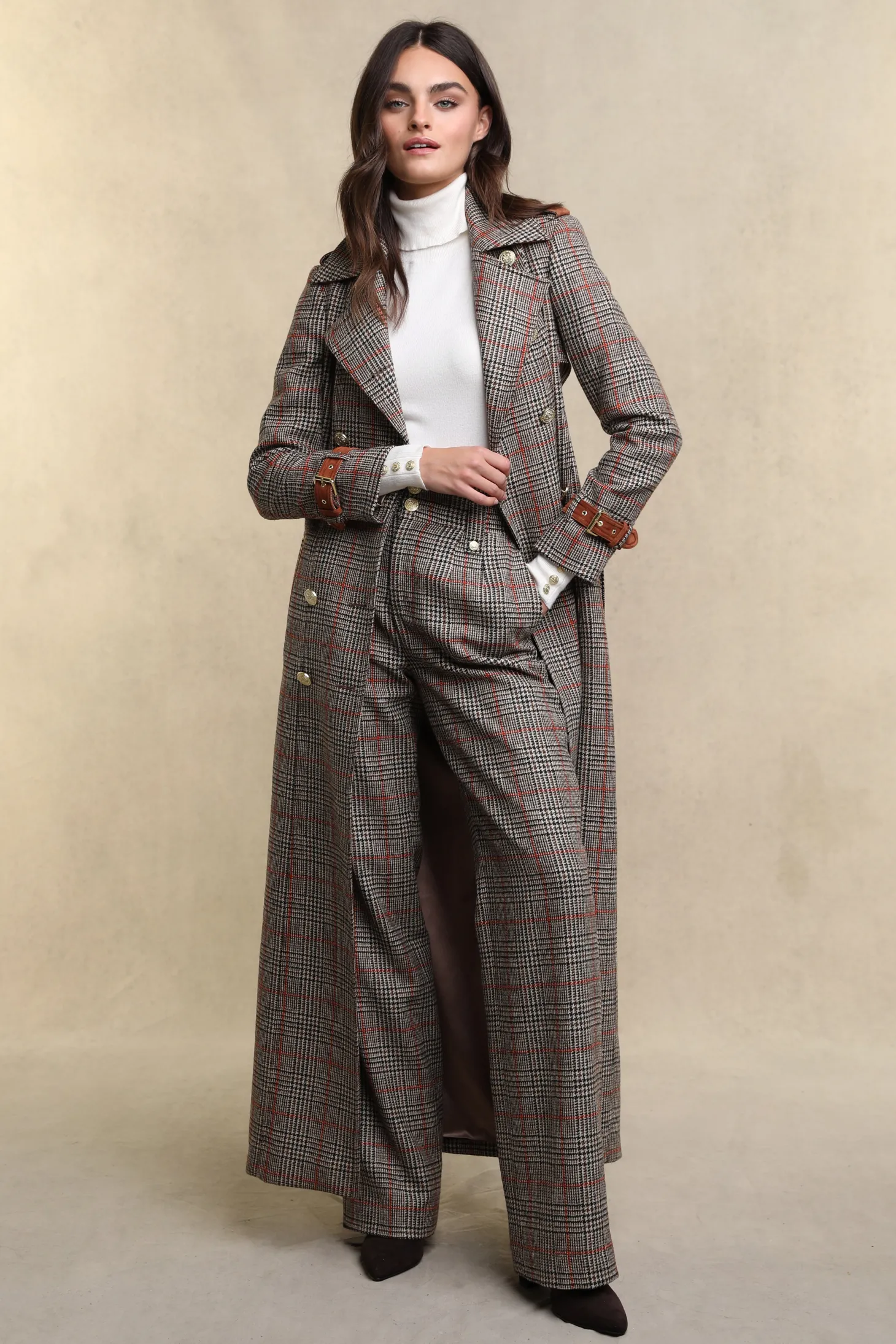 Full Length Marlborough Trench Coat (Orange Windsor)