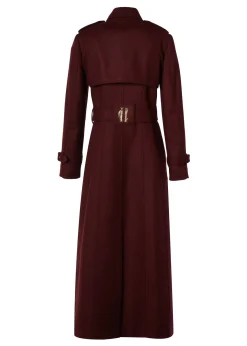 Full Length Marlborough Trench Coat (Mulberry)