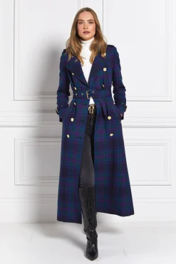 Full Length Marlborough Trench Coat (Heather Tartan)