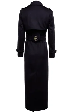 Full Length Marlborough Trench Coat (Soft Navy)