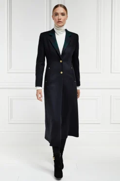 Full Length Regency Coat (Soft Navy Blackwatch)