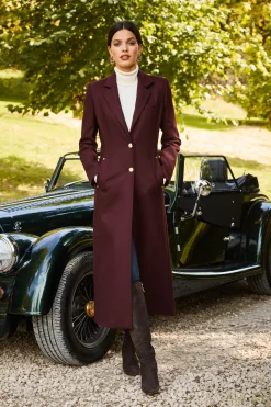 Full Length Regency Coat (Mulberry)