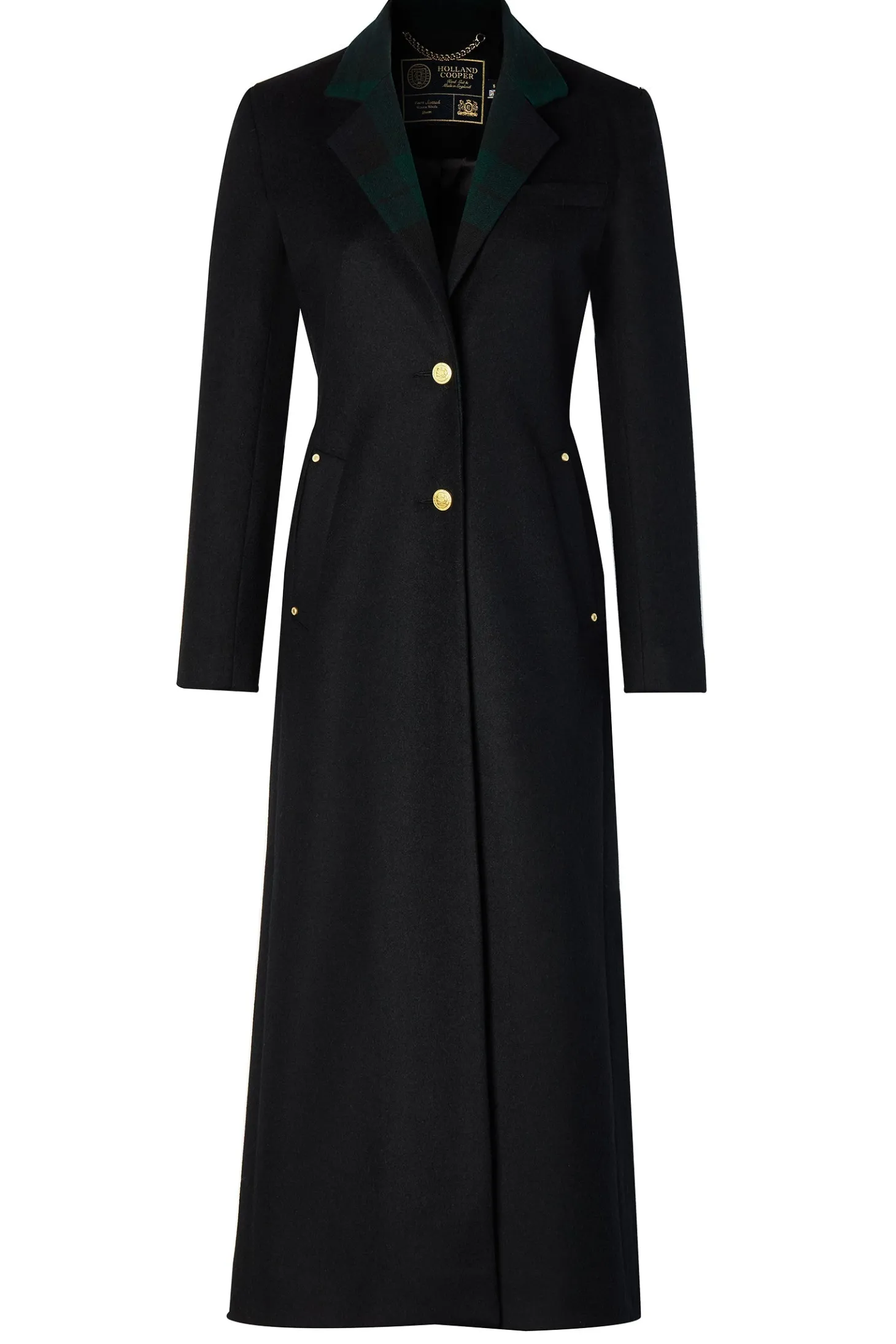 Full Length Regency Coat (Soft Navy Blackwatch)