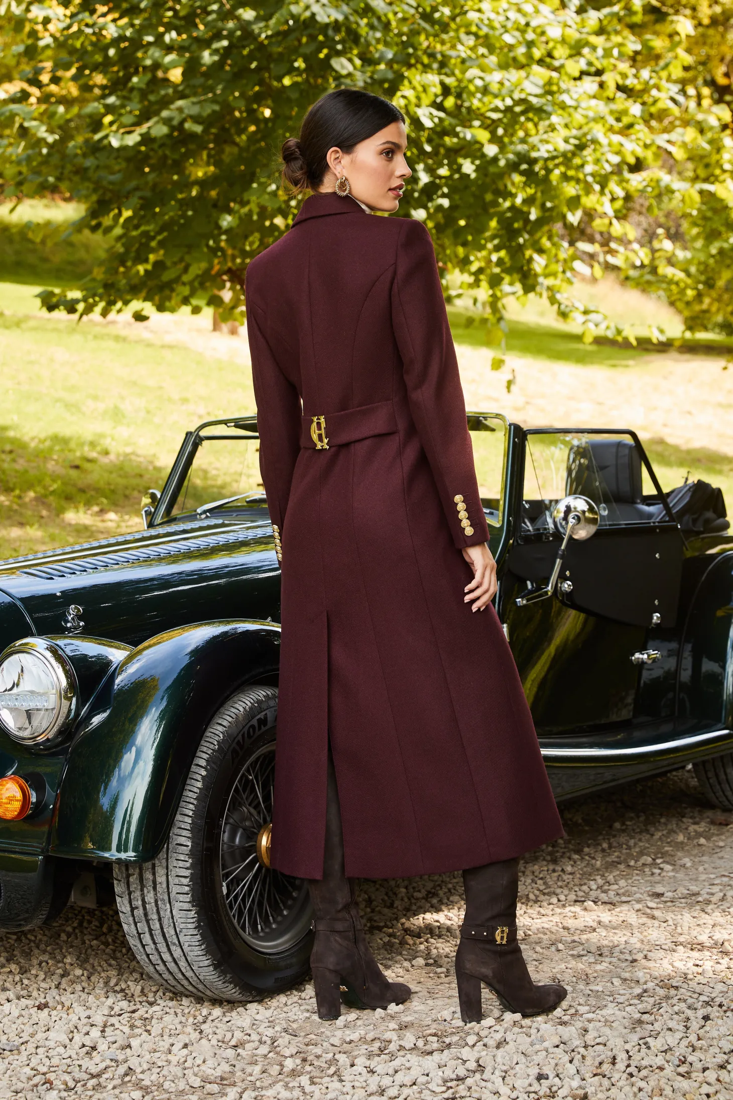 Full Length Regency Coat (Mulberry)