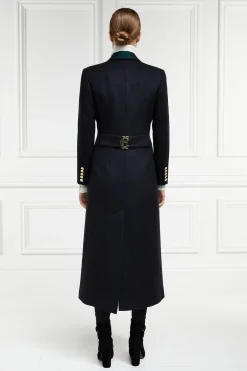 Full Length Regency Coat (Soft Navy Blackwatch)