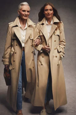 Gatcombe Full Length Trench Coat (Stone)