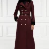 Gold Label Trench (Deep Red Houndstooth)