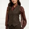 Hampton Waistcoat (Chocolate Houndstooth)