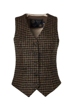 Hampton Waistcoat (Chocolate Houndstooth)