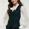 Hampton Waistcoat (Emerald Houndstooth)