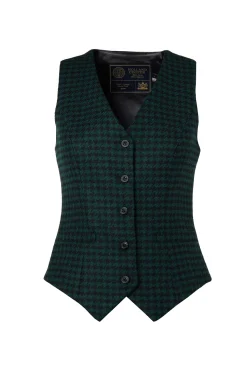 Hampton Waistcoat (Emerald Houndstooth)