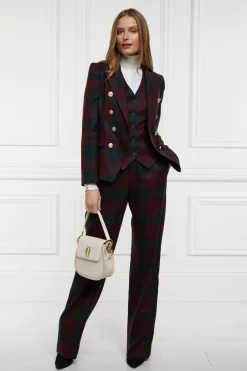 Hampton Waistcoat (Mulberry Tartan)