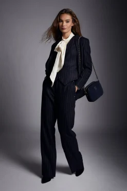 Hampton Waistcoat (Navy Chalk Pinstripe)
