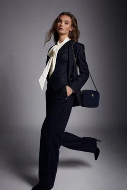 Hampton Waistcoat (Navy Chalk Pinstripe)