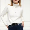 Harlow Roll Neck Knit (Ecru)