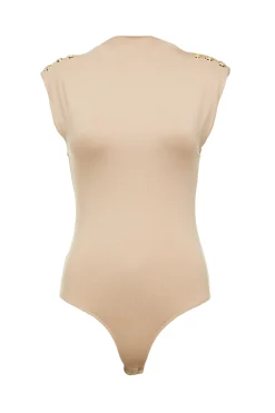 Harper Bodysuit (Light Camel)
