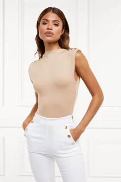 Harper Bodysuit (Light Camel)