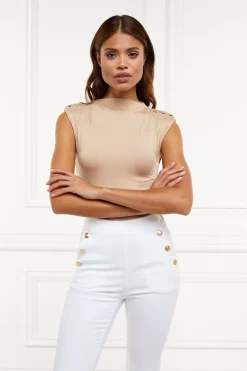 Harper Bodysuit (Light Camel)