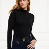 Harper Long Sleeve Bodysuit (Black)