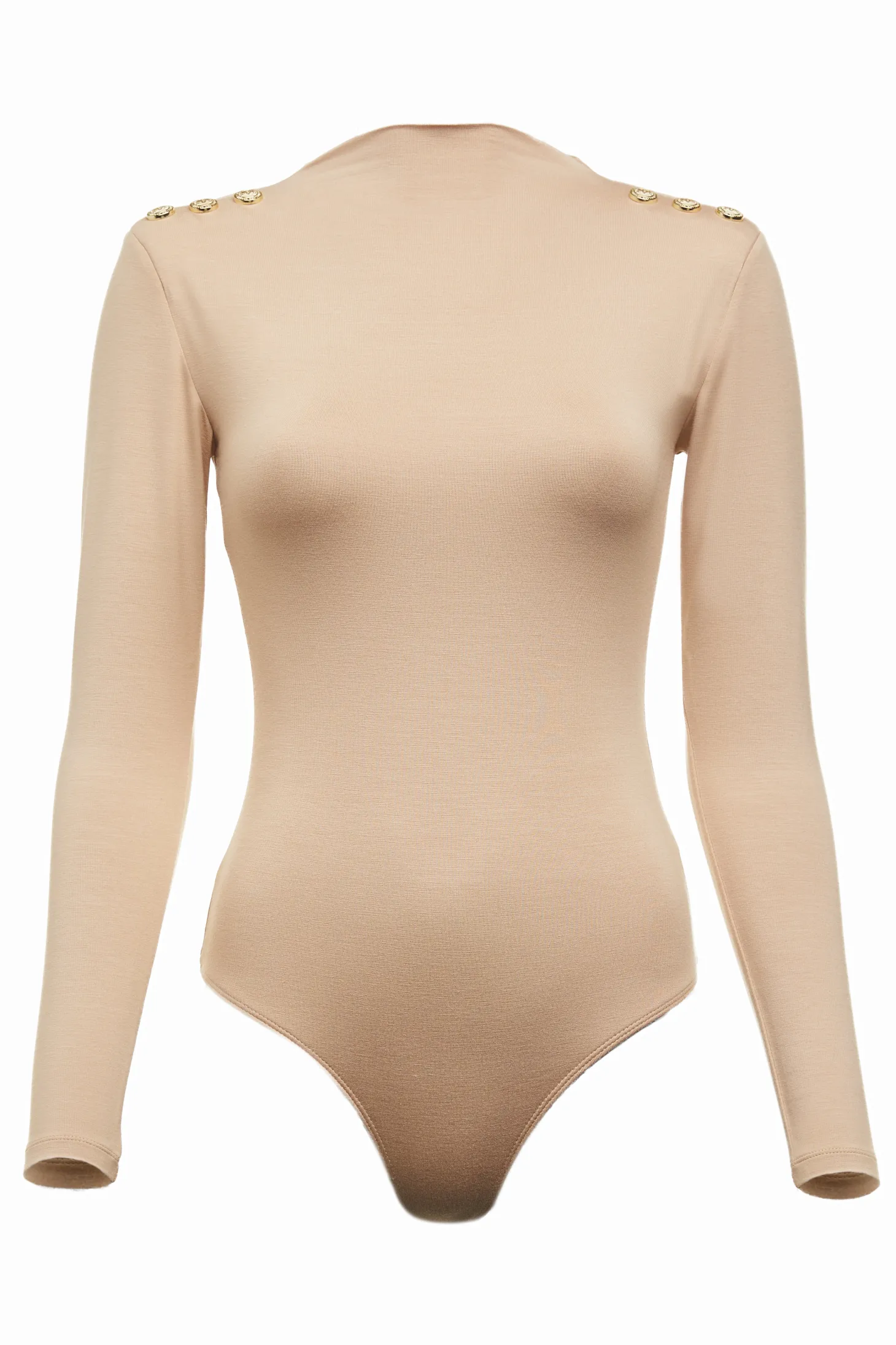 Harper Long Sleeve Bodysuit (Light Camel)