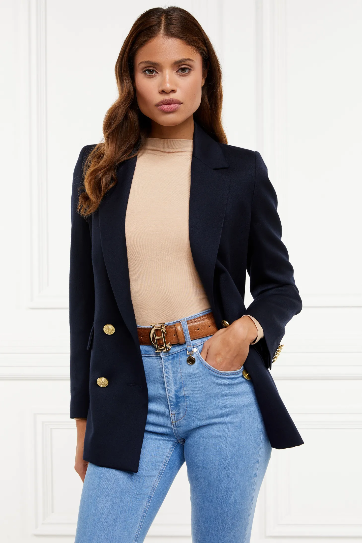 Harper Long Sleeve Bodysuit (Light Camel)