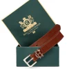 HC Slim Logo Belt (Tan)