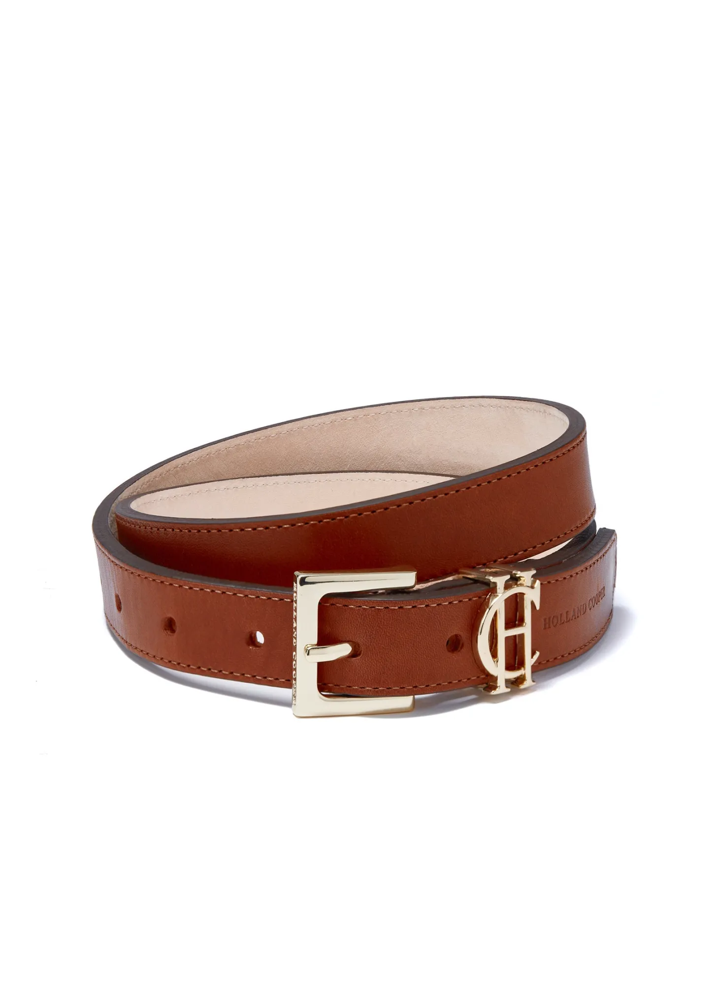 HC Slim Logo Belt (Tan)