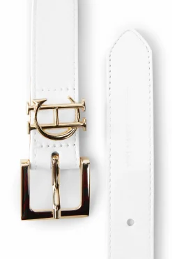 HC Slim Logo Belt (White)